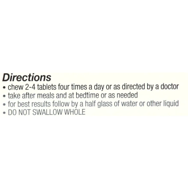 Gaviscon Extra Strength Chewable Antacid Tablets for Heartburn Relief, 100 Count - Image 10