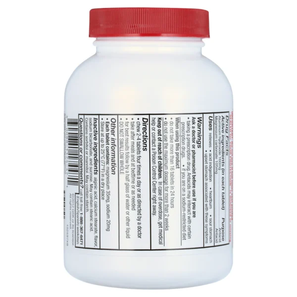 Gaviscon Extra Strength Chewable Antacid Tablets for Heartburn Relief, 100 Count - Image 7